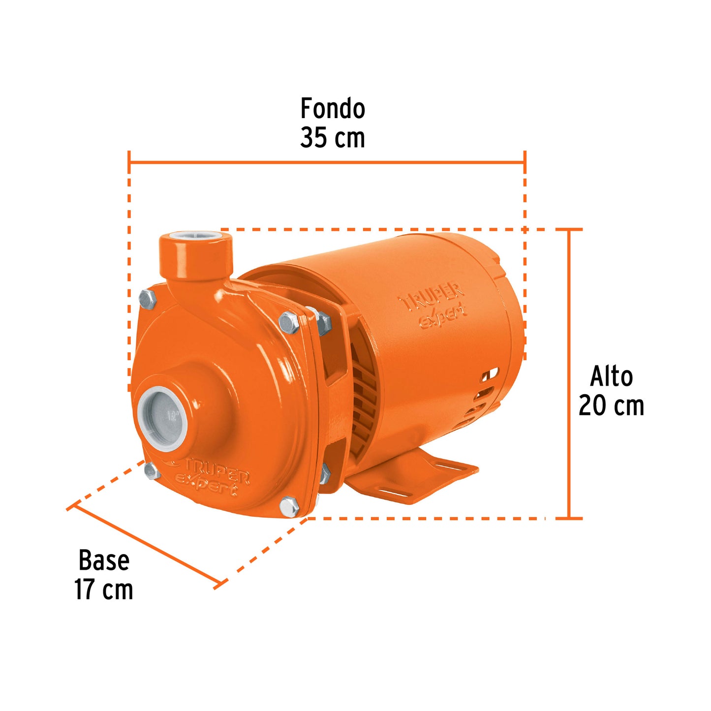 BOMBA PARA AGUA 3/4-HP 115V/230V TRUPER EXPERT CENTRIFUGA TIPO AMERICANO BOAC-3/4AX