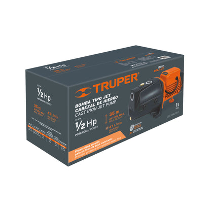 BOMBA PARA AGUA 1/2-HP TRUPER TIPO JET