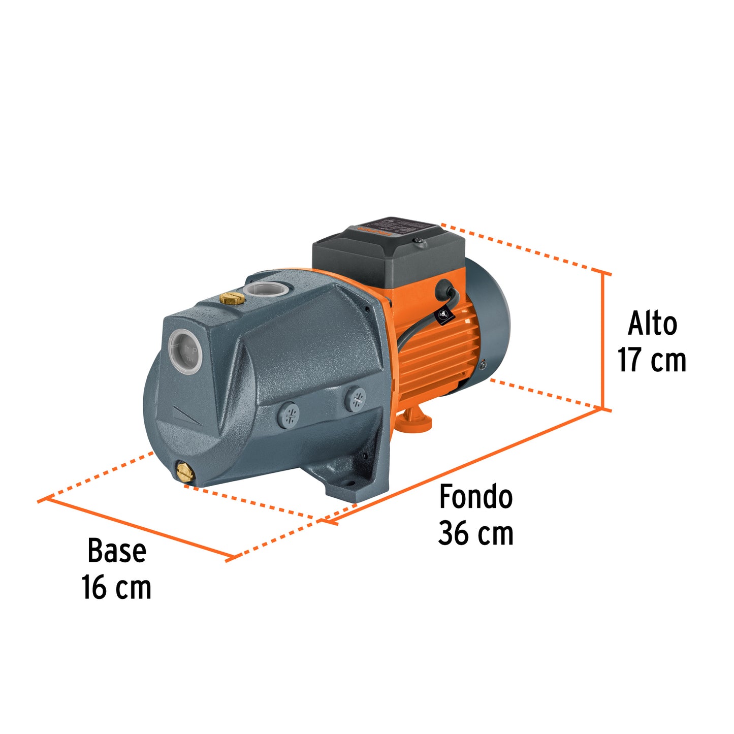 BOMBA PARA AGUA 1/2-HP TRUPER TIPO JET