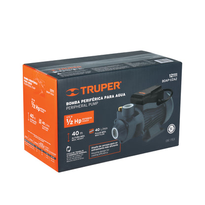 BOMBA PARA AGUA 1/2-HP TRUPER PERIFERICA BOAP-1/2A2