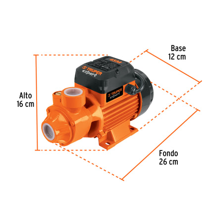 BOMBA PARA AGUA 1/2-HP TRUPER EXPERT PERIFERICA BOAP-1/2