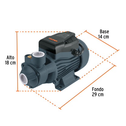 BOMBA PARA AGUA 1-HP TRUPER PERIFERICA BOAP-1A2