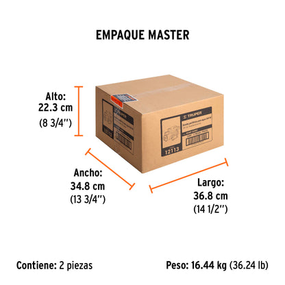 BOMBA PARA AGUA 3/4-HP TRUPER PERIFERICA BOAP-3/4A2