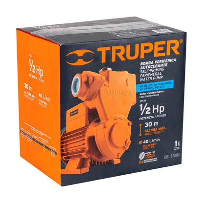 BOMBA PARA AGUA 1-2-HP TRUPER AUTOCEBANTE BOPA-1-2
