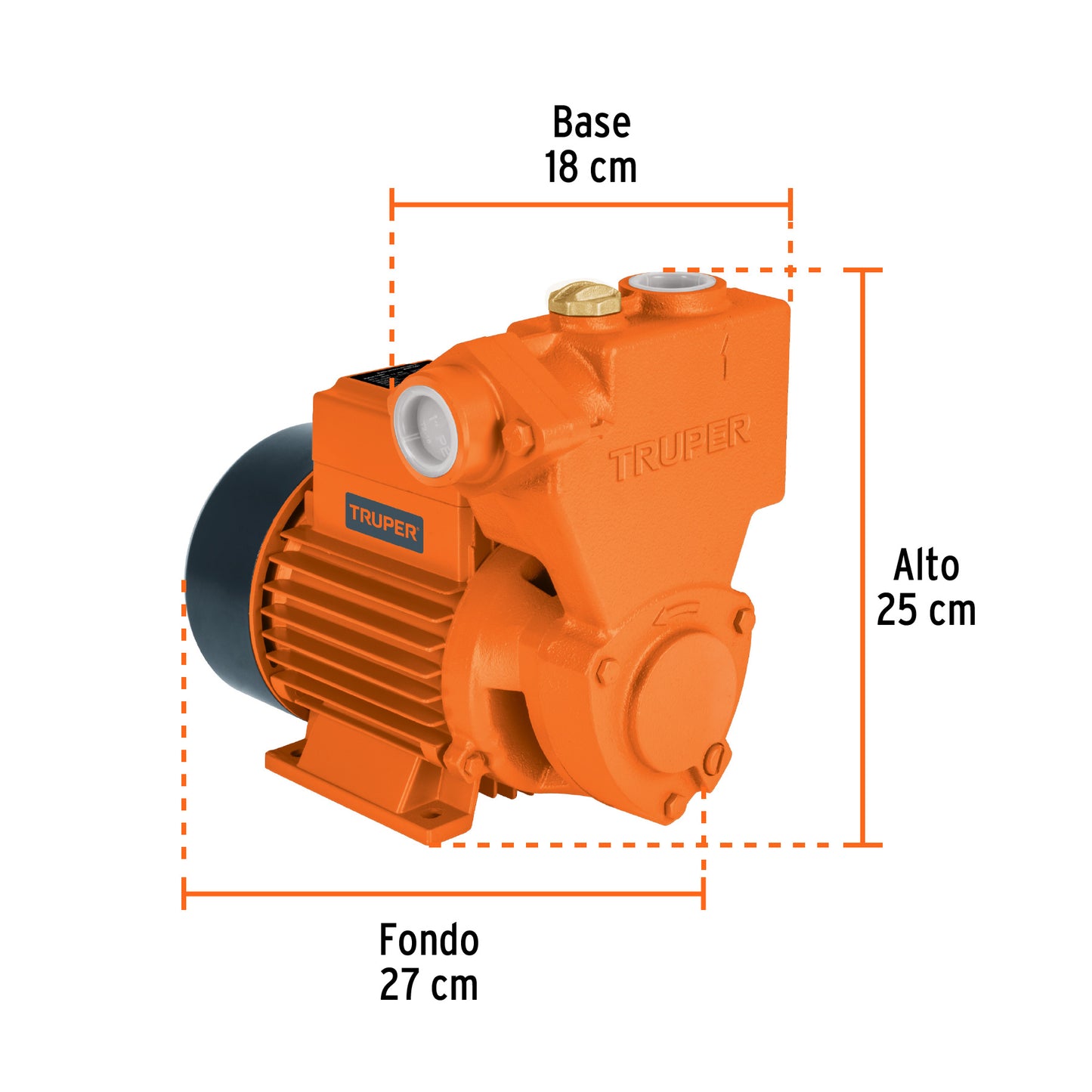BOMBA PARA AGUA 1-HP TRUPER AUTOCEBANTE BOPA-1