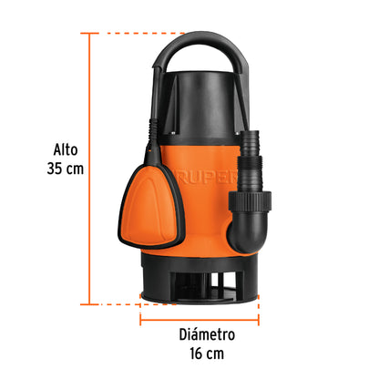 BOMBA PARA AGUA SUCIA 1-1/2HP SUMERGIBLE TRUPER