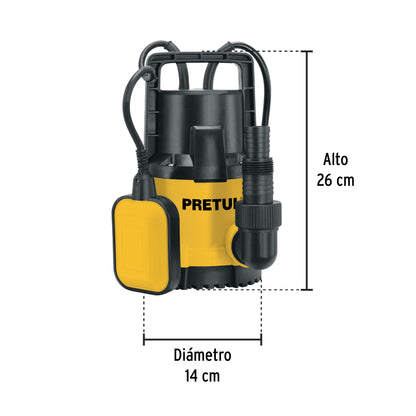 BOMBA PARA AGUA LIMPIA 1/2-HP SUMERGIBLE TRUPER