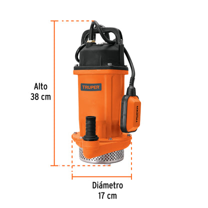 BOMBA PARA AGUA 1-HP TRUPER SUMERGIBLE