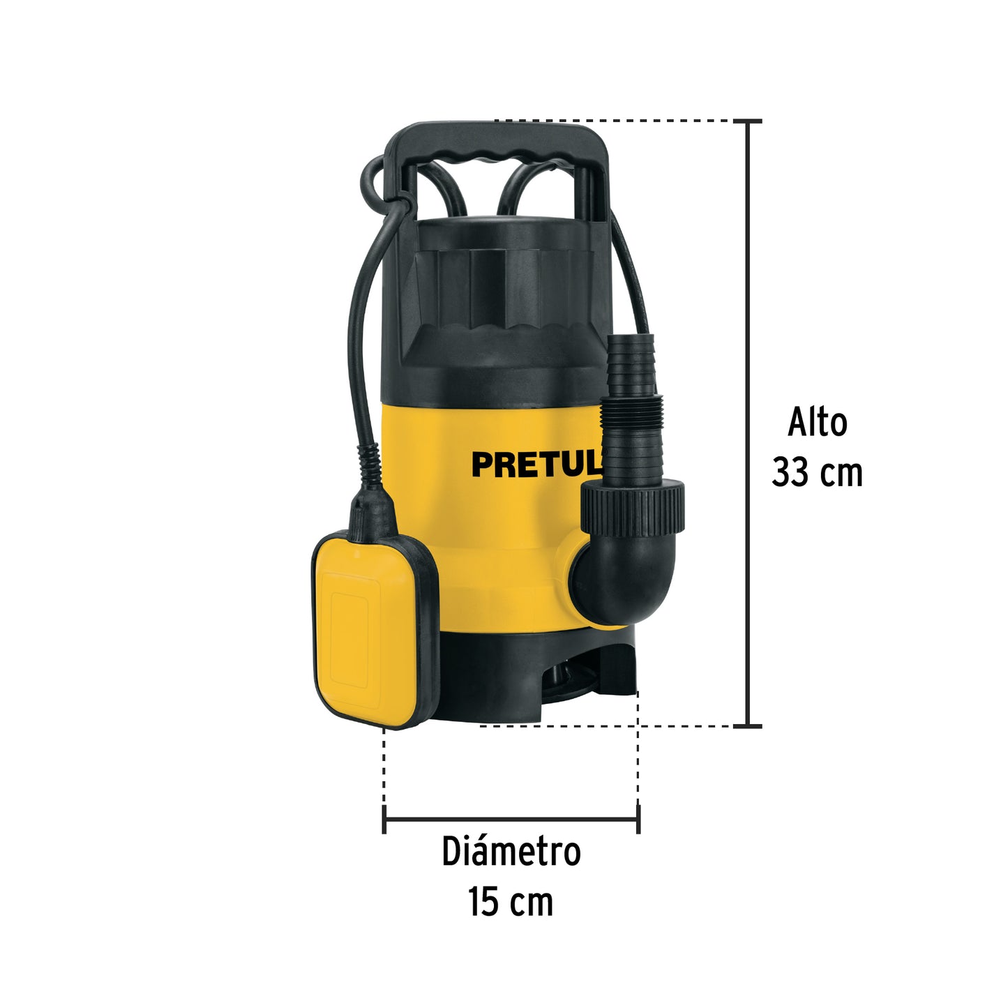 BOMBA PARA AGUA SUCIA 1-HP SUMERGIBLE PRETUL
