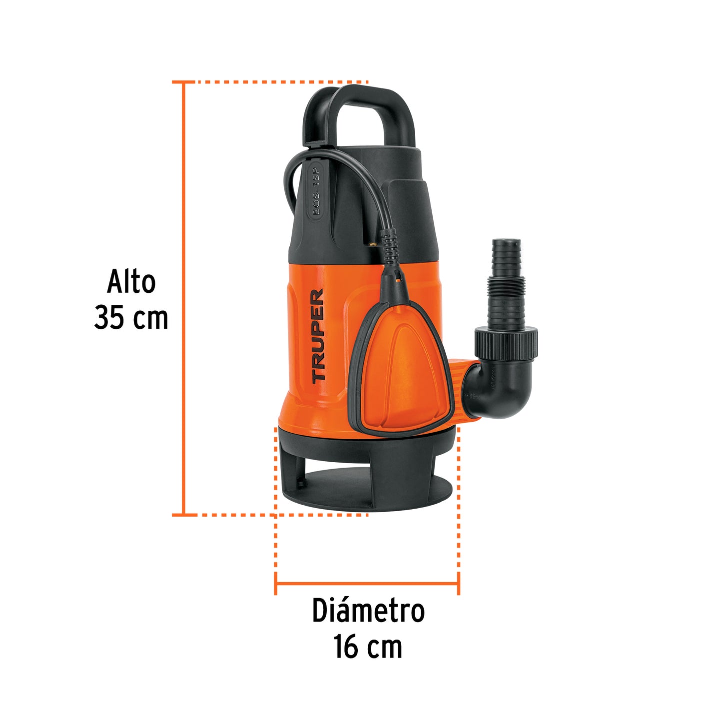 BOMBA PARA AGUA SUCIA 1-HP SUMERGIBLE TRUPER