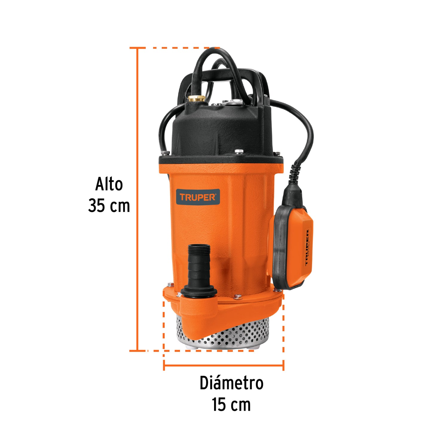 BOMBA PARA AGUA 3/4-HP TRUPER SUMERGIBLE