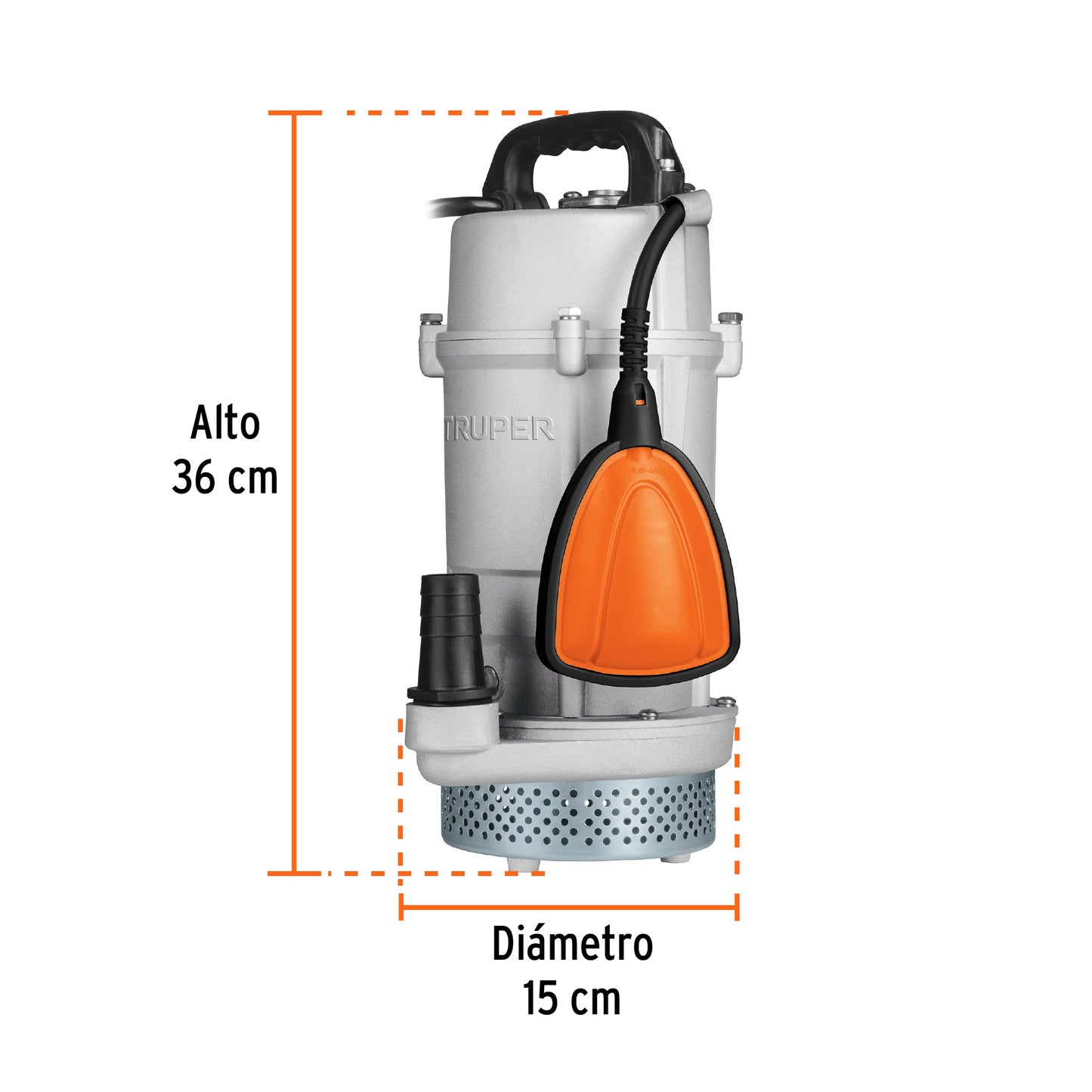 BOMBA PARA AGUA LIMPIA 3/4-HP SUMERGIBLE USO RUDO TRUPER