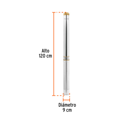 BOMBA PARA AGUA LIMPIA 3-HP 220V SUMERGIBLE TIPO BALA TRUPER