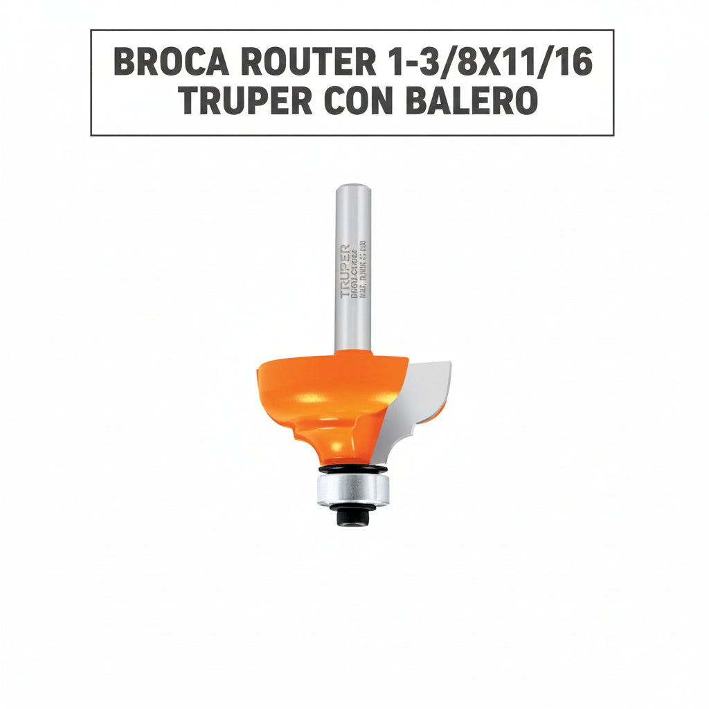BROCA ROUTER 1-3/8X11/16 TRUPER CON BALERO