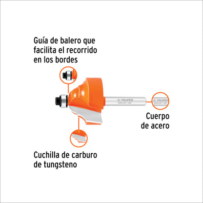 BROCA ROUTER 1-3/8 TRUPER DOBLE/ROMANA