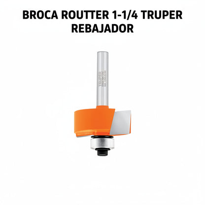 BROCA PARA ROUTER REBAJADOR 1-1/4 TRUPER