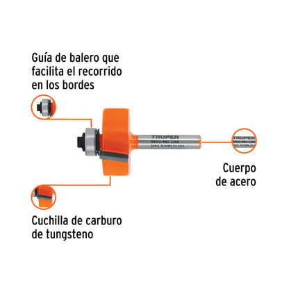 BROCA PARA ROUTER REBAJADOR 1-1/4 TRUPER