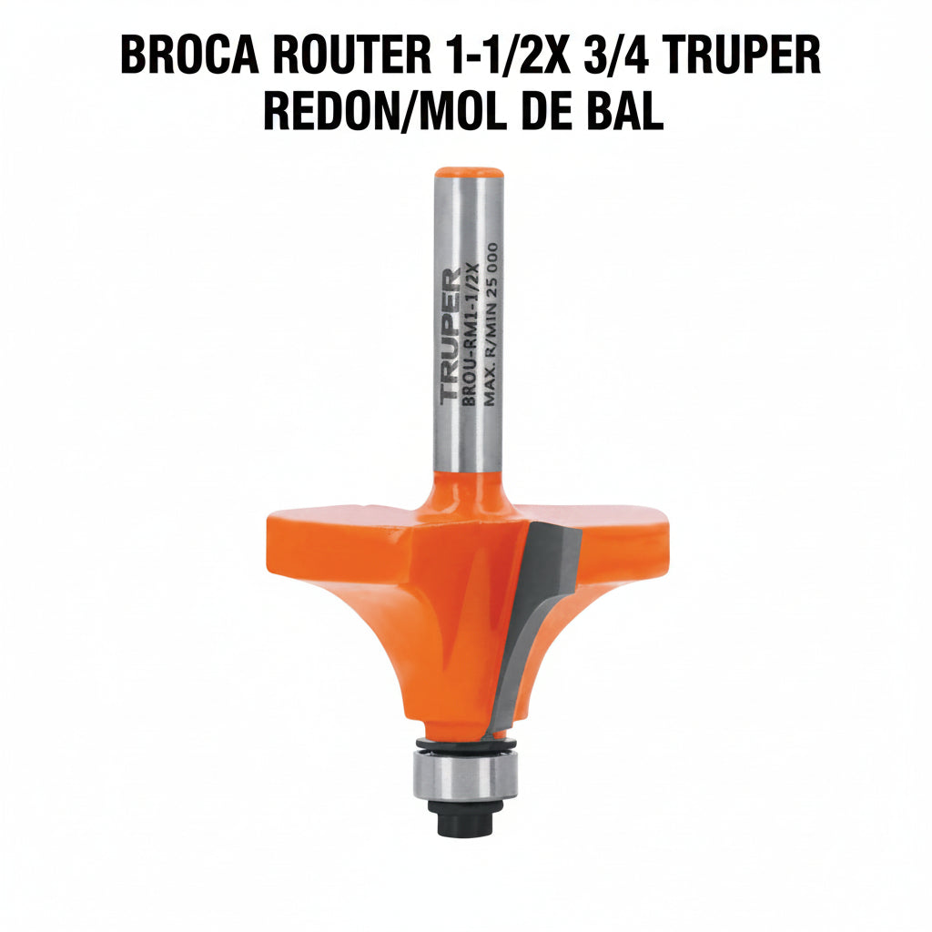 BROCA ROUTER 1-1/2X 3/4 TRUPER REDON/MOL DE BAL