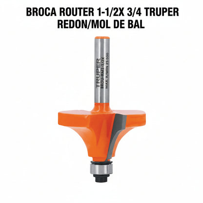 BROCA ROUTER 1-1/2X 3/4 TRUPER REDON/MOL DE BAL