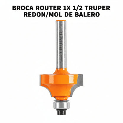 BROCA ROUTER 1X 1/2 TRUPER REDON/MOL DE BAL