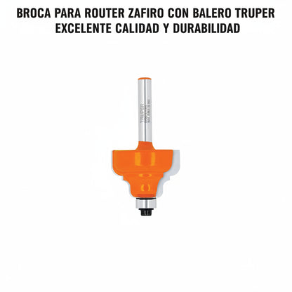 BROCA PARA ROUTER ZAFIRO CON BALERO TRUPER
