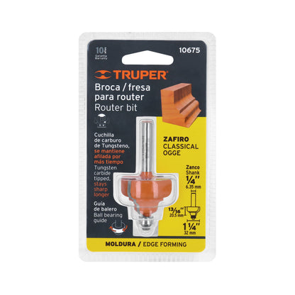 BROCA PARA ROUTER ZAFIRO CON BALERO TRUPER