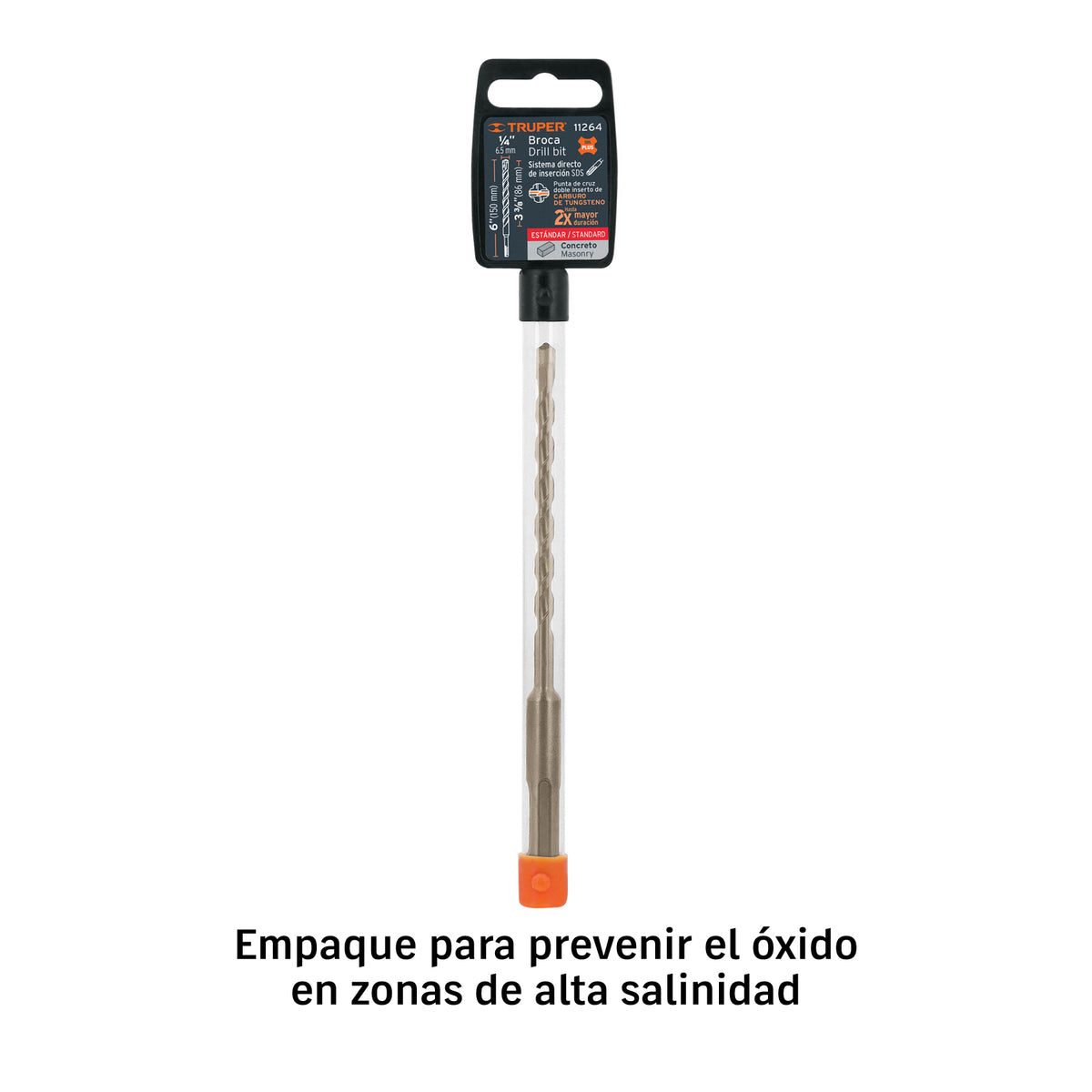 BROCA TRUPER SDS PLUS DE 1/4 PULGADAS PARA CONCRETO