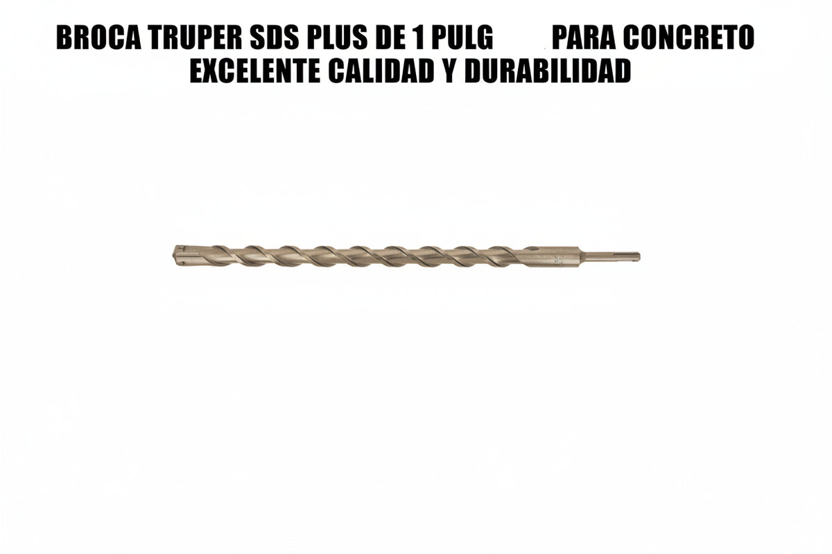 BROCA TRUPER SDS PLUS DE 1 PULGADAS PARA CONCRETO