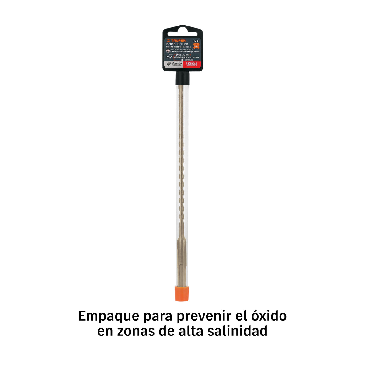 BROCA TRUPER SDS PLUS DE 3/16 PULGADAS PARA CONCRETO
