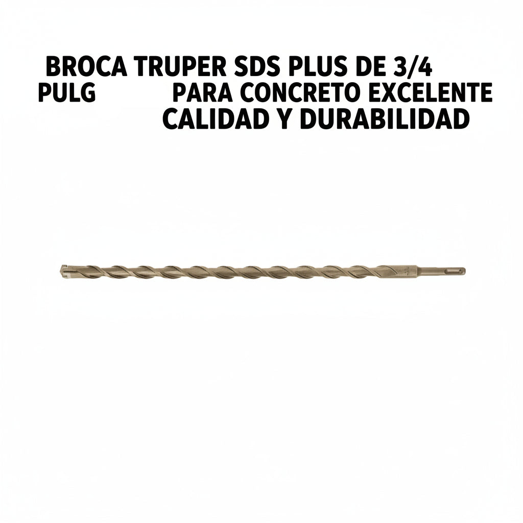BROCA TRUPER SDS PLUS DE 3/4 PULGADAS PARA CONCRETO