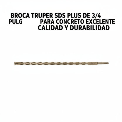 BROCA TRUPER SDS PLUS DE 3/4 PULGADAS PARA CONCRETO