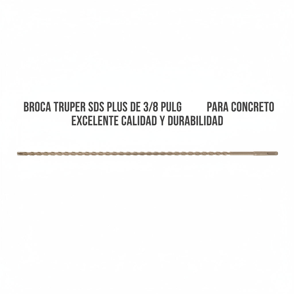 BROCA TRUPER SDS PLUS DE 3/8 PULGADAS PARA CONCRETO