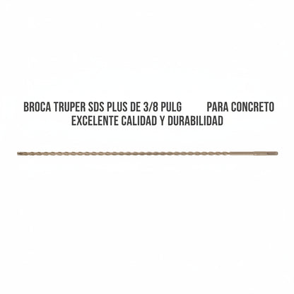 BROCA TRUPER SDS PLUS DE 3/8 PULGADAS PARA CONCRETO