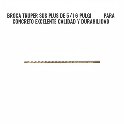 BROCA TRUPER SDS PLUS DE 5/16 PULGADAS PARA CONCRETO