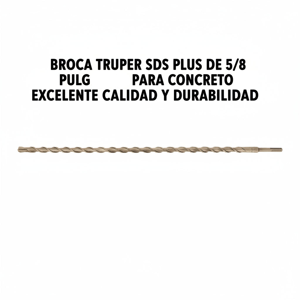 BROCA TRUPER SDS PLUS DE 5/8 PULGADAS PARA CONCRETO