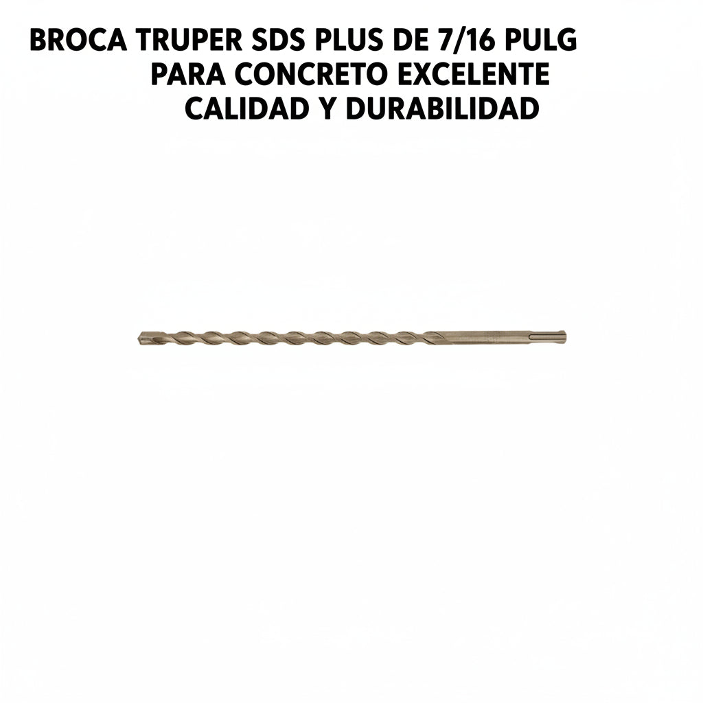 BROCA TRUPER SDS PLUS DE 7/16 PULGADAS PARA CONCRETO