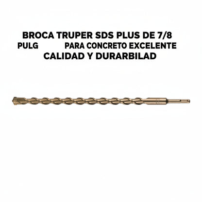 BROCA TRUPER SDS PLUS DE 7/8 PULGADAS PARA CONCRETO