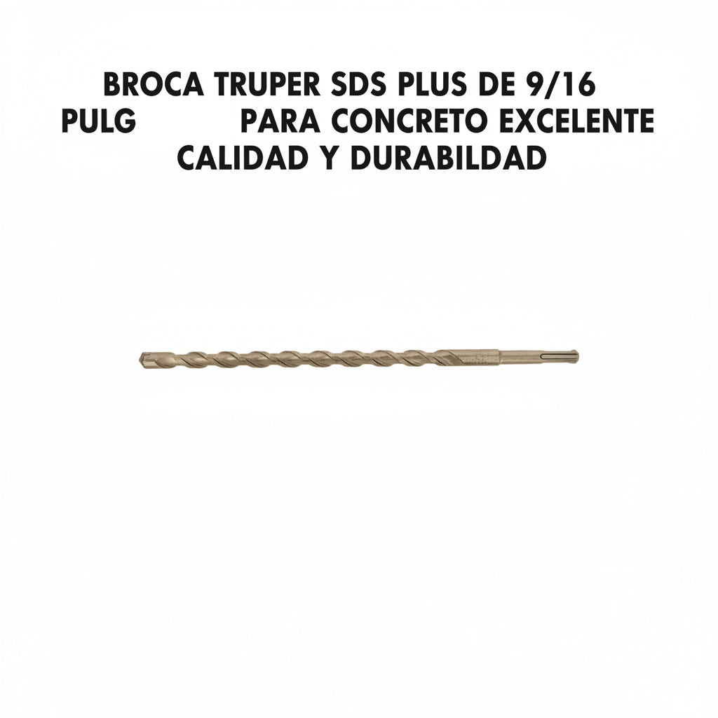 BROCA TRUPER SDS PLUS DE 9/16 PULGADAS PARA CONCRETO