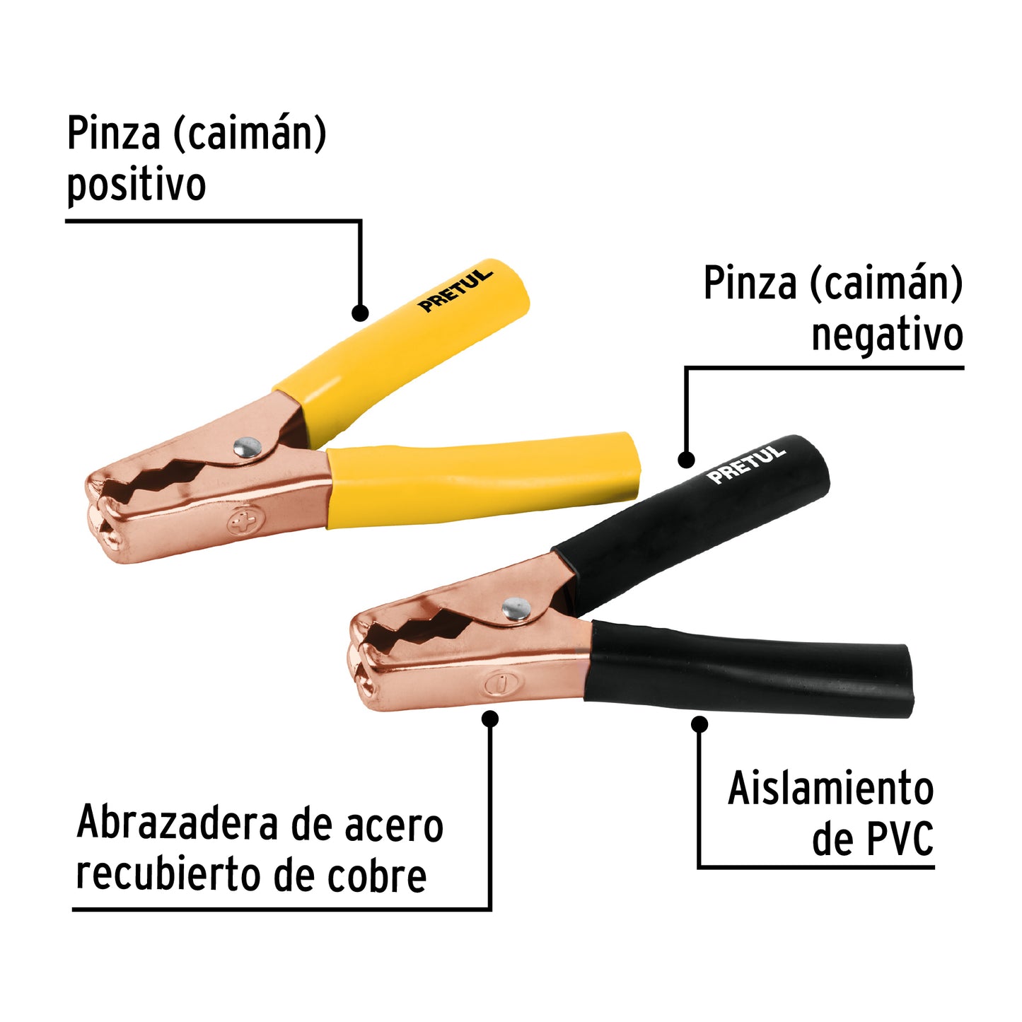 TENAZA PARA BATERIA PRETUL DE 10 AWG