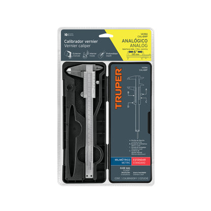 CALIBRADOR PIE DE REY 6"/150MM CAL-6MP TRUPER