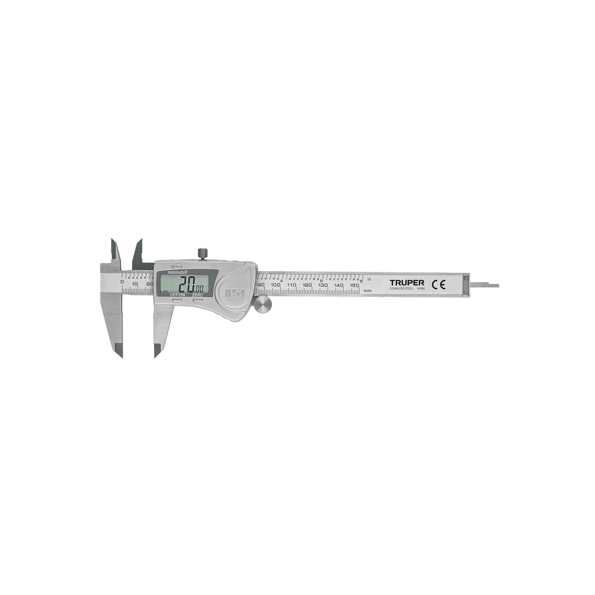 CALIBRADOR PIE DE REY 6"/150MM CALDI-6MP TRUPER DIGIT