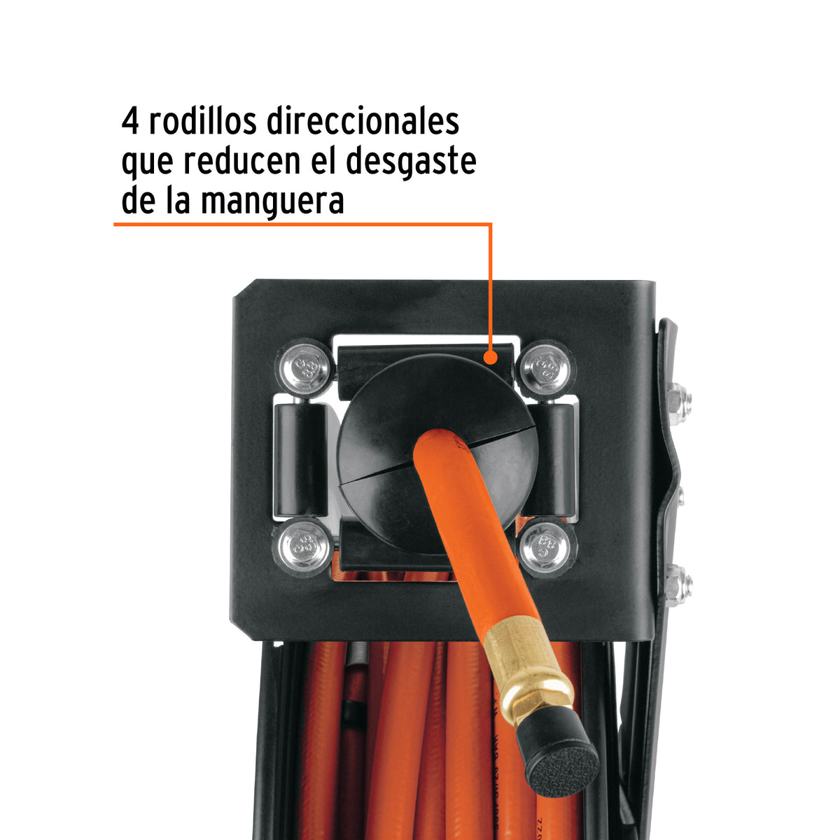 MANGUERA PARA COMPRESOR 300PSI 3/8X15MTS CON CARRETE TRUPER