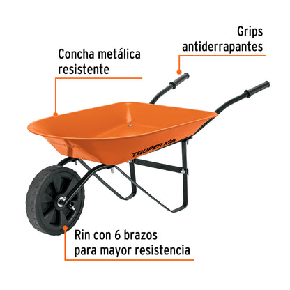 CARRETA TRUPER PARA NINO METÁLICA CAR-KID