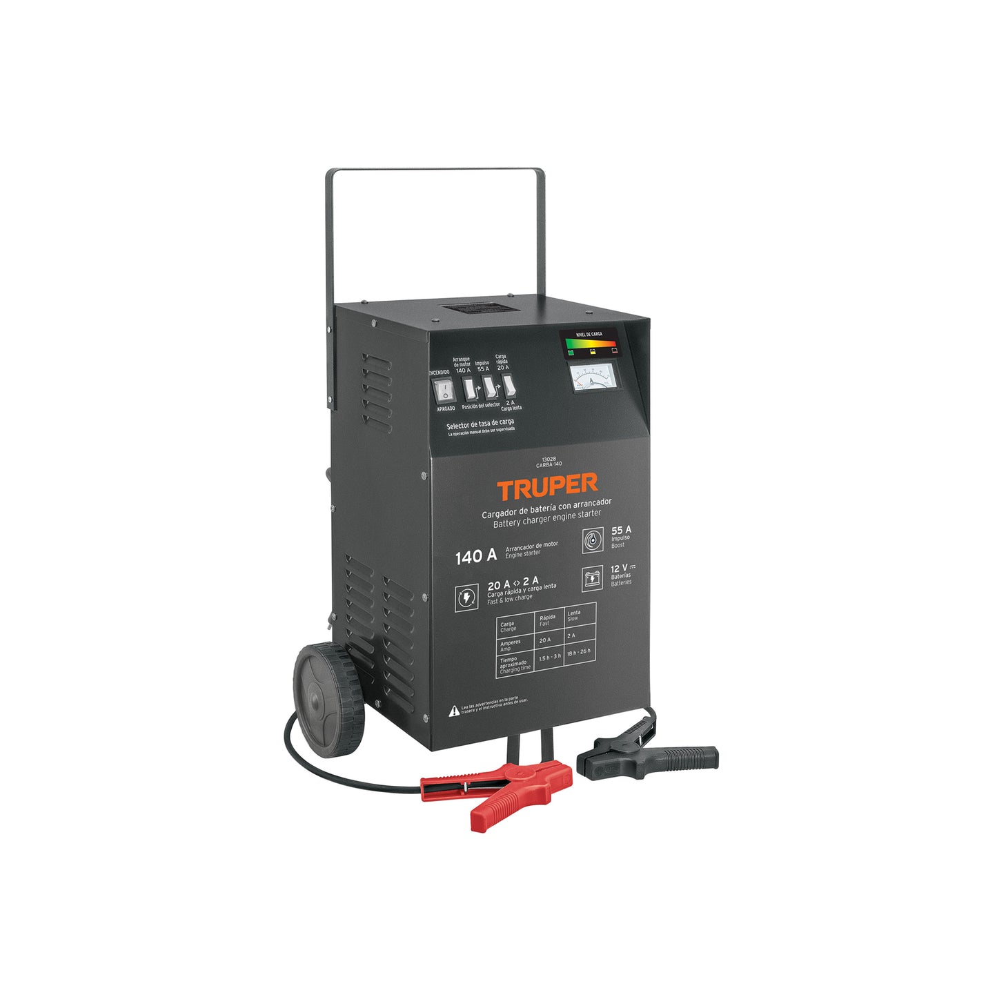 CARGADOR DE BATERIA TRUPER DE 140A 12V