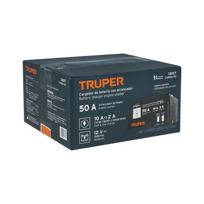 CARGADOR DE BATERIA TRUPER DE 50A 12V