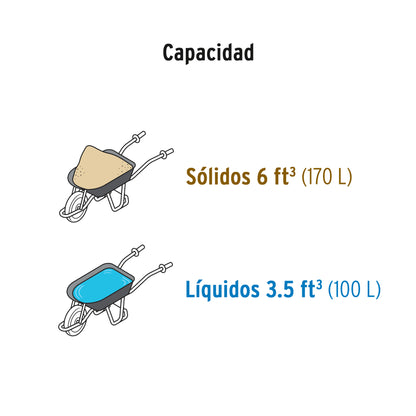 CARRETA TRUPER DESARMADA PLASTICA PARA GRANOS CAT-60PLX ANARANJADA