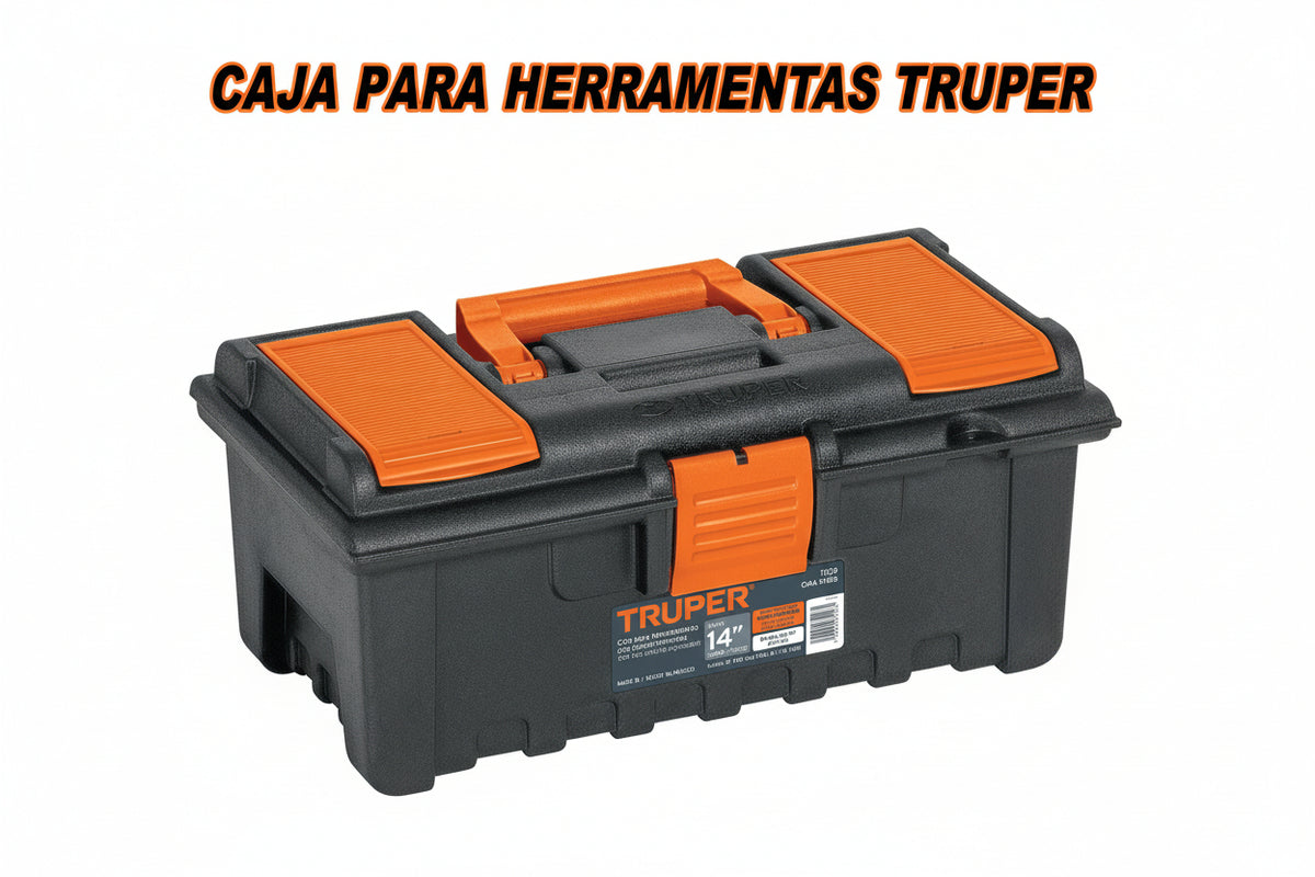 CAJA PARA HERRAMIENTAS TRUPER NARANJA