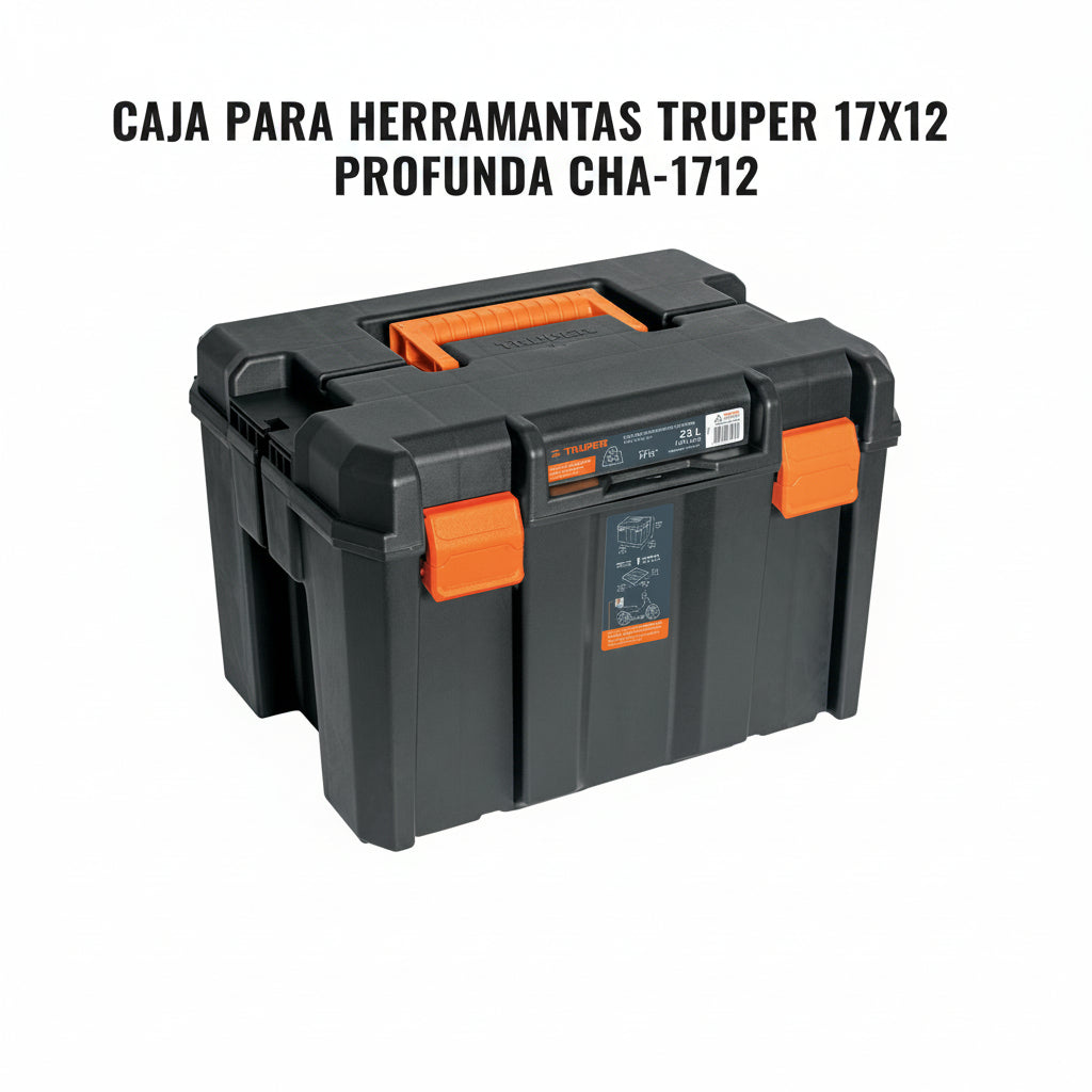 CAJA PARA HERRAMIENTAS TRUPER 17X12 PROFUNDA CHA-1712