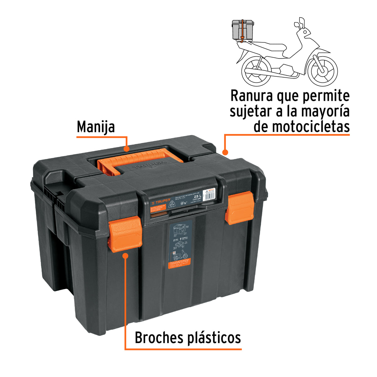 CAJA PARA HERRAMIENTAS TRUPER 17X12 PROFUNDA CHA-1712