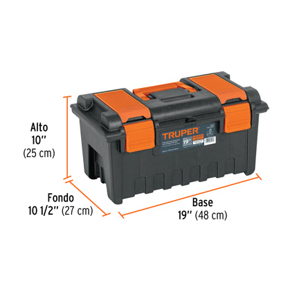 CAJA PARA HERRAMIENTAS TRUPER NARANJA